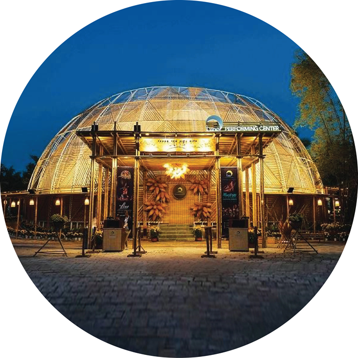 ICONIC BAMBOO DOME-SHAPED THEATER